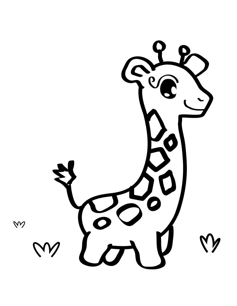Dessin à colorier: Girafe (Animaux) #7410 - Coloriages à Imprimer Gratuits