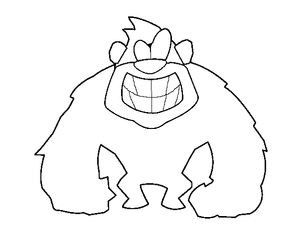 Dessin à colorier: Gorille (Animaux) #7548 - Coloriages à Imprimer Gratuits
