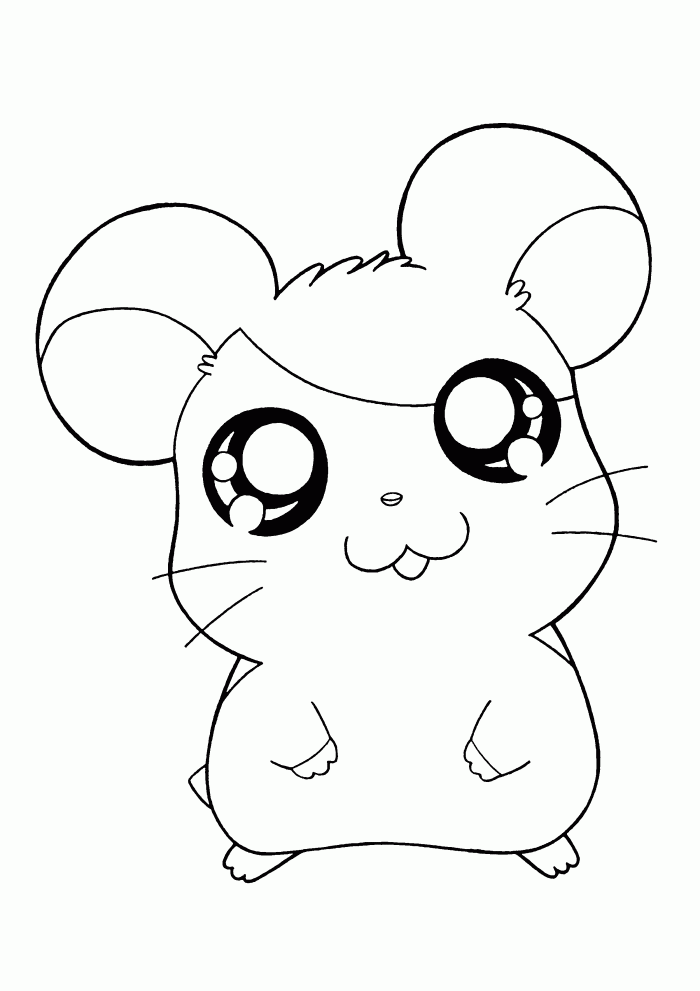 Dessin à colorier: Hamster (Animaux) #8038 - Coloriages à Imprimer Gratuits