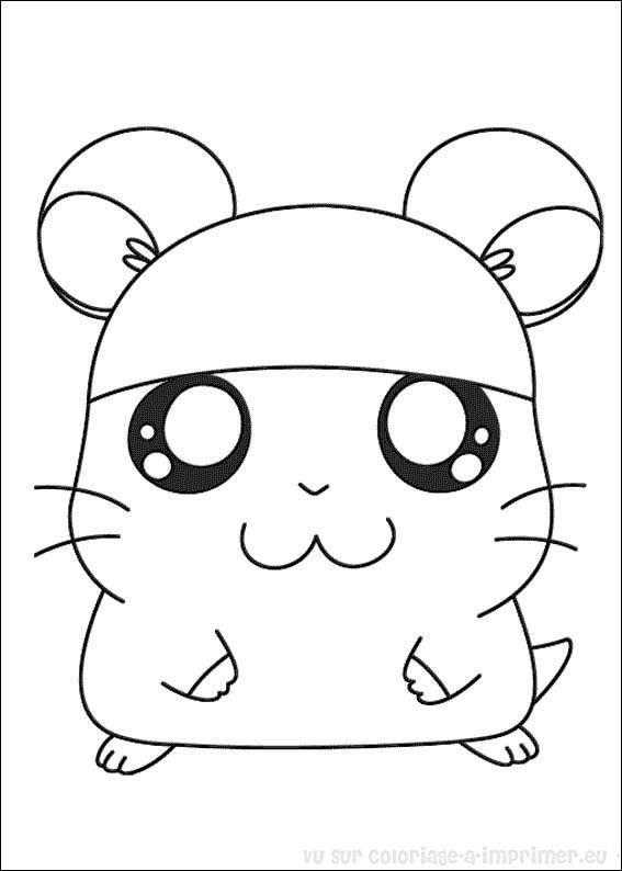 Dessin à colorier: Hamster (Animaux) #8045 - Coloriages à Imprimer Gratuits