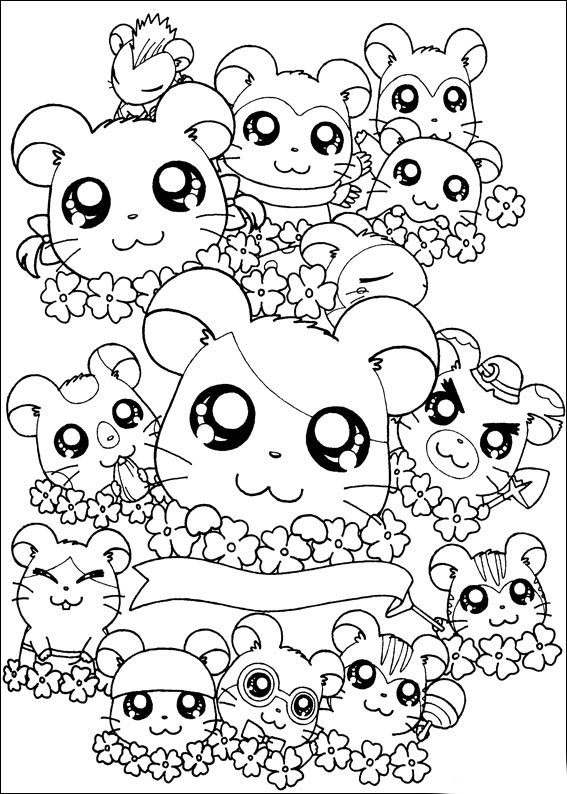 Dessin à colorier: Hamster (Animaux) #8058 - Coloriages à Imprimer Gratuits