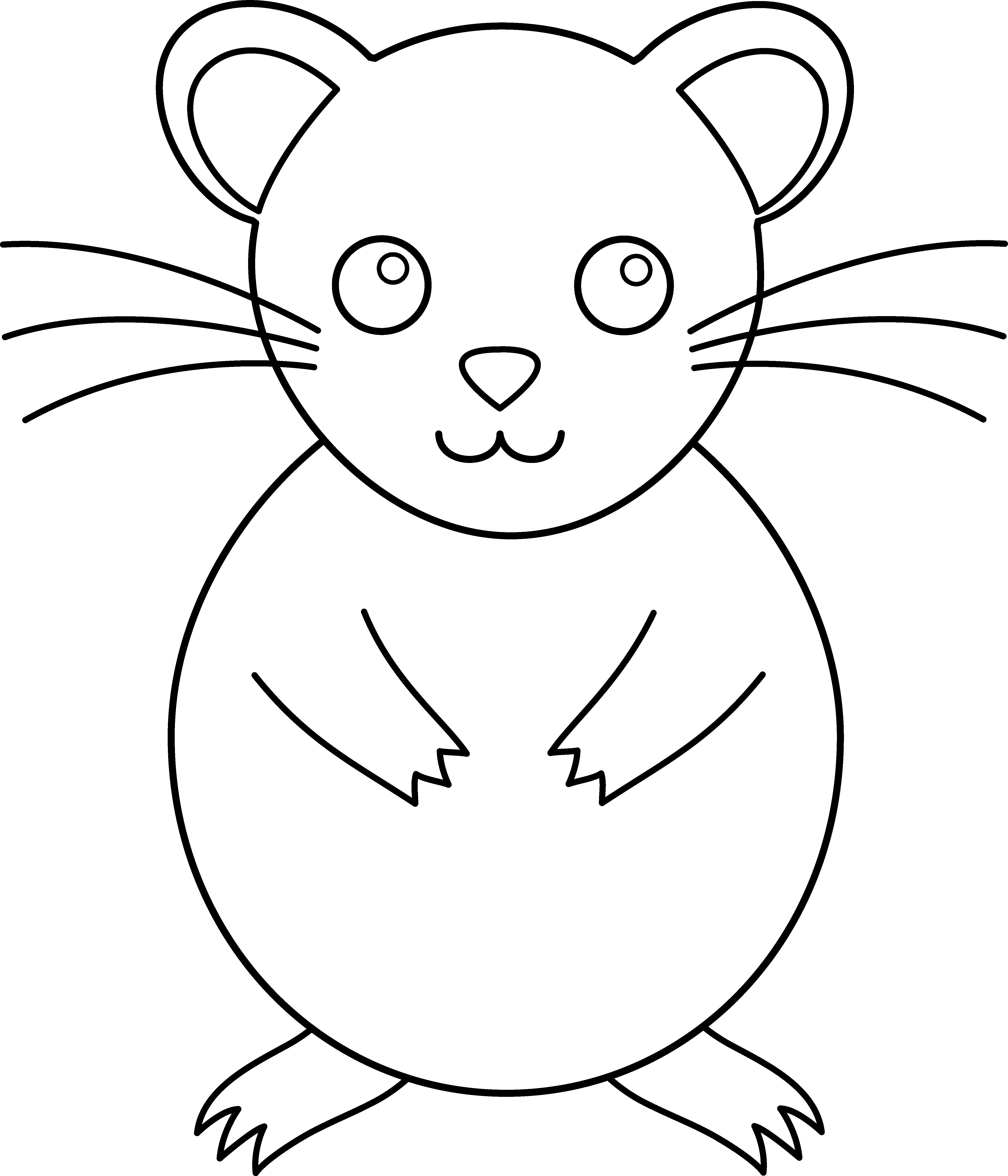 Dessin à colorier: Hamster (Animaux) #8063 - Coloriages à Imprimer Gratuits