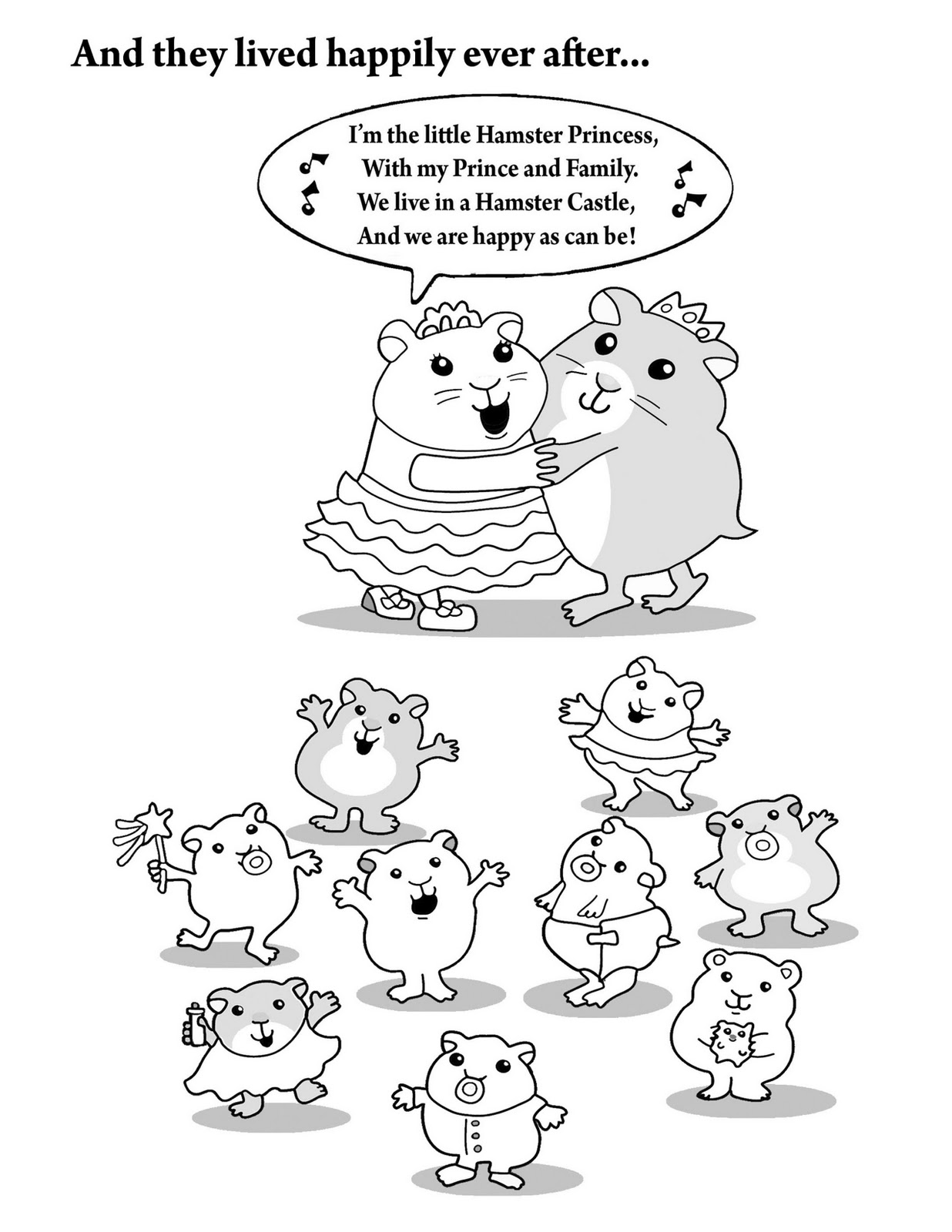 Dessin à colorier: Hamster (Animaux) #8078 - Coloriages à Imprimer Gratuits