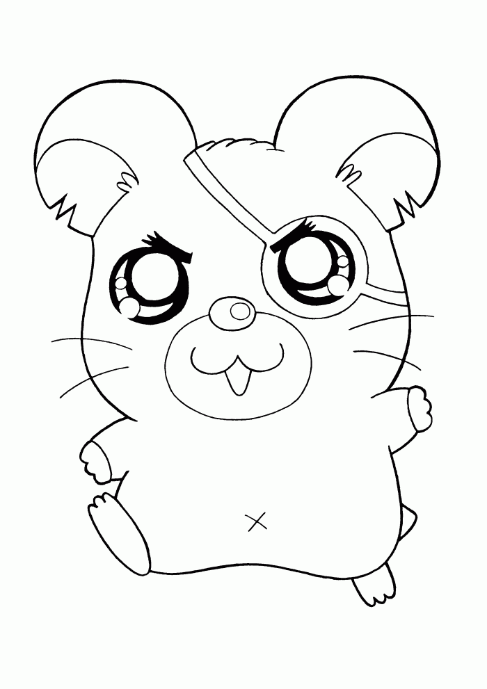 Dessin à colorier: Hamster (Animaux) #8079 - Coloriages à Imprimer Gratuits