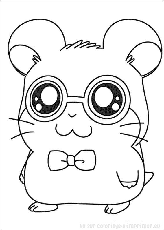 Dessin à colorier: Hamster (Animaux) #8088 - Coloriages à Imprimer Gratuits