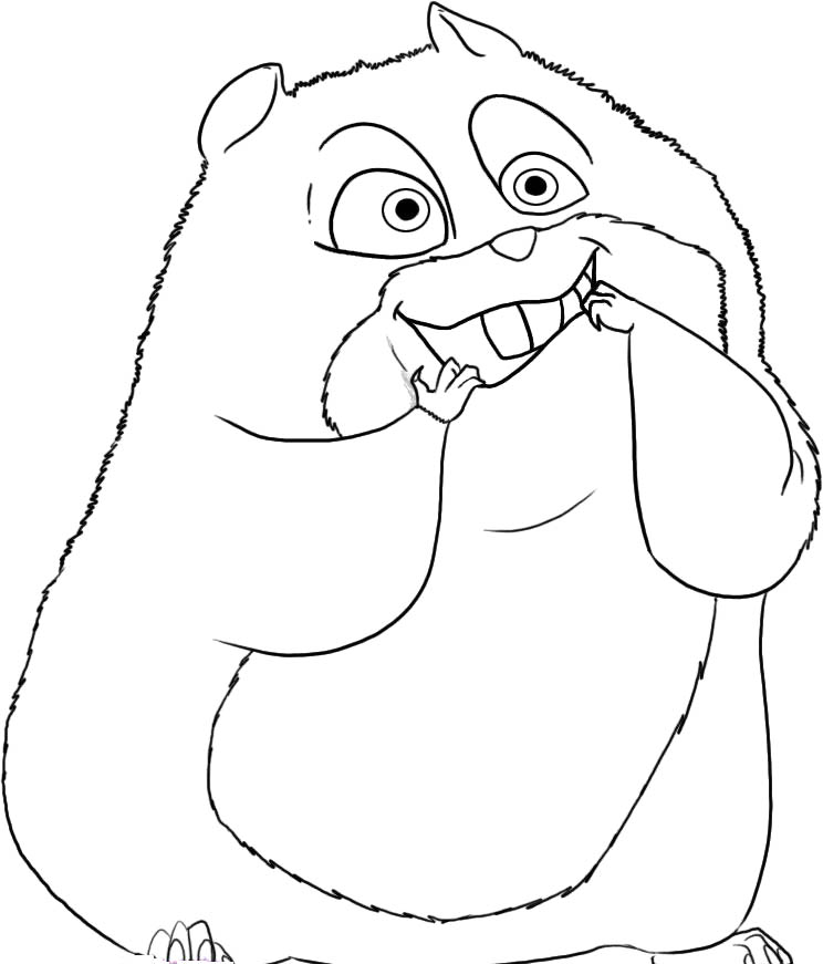 Dessin à colorier: Hamster (Animaux) #8089 - Coloriages à Imprimer Gratuits