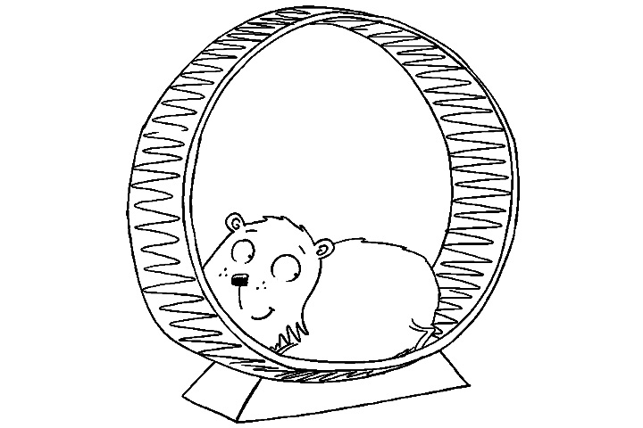 Dessin à colorier: Hamster (Animaux) #8100 - Coloriages à Imprimer Gratuits