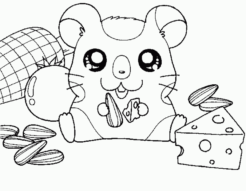 Dessin à colorier: Hamster (Animaux) #8208 - Coloriages à Imprimer Gratuits