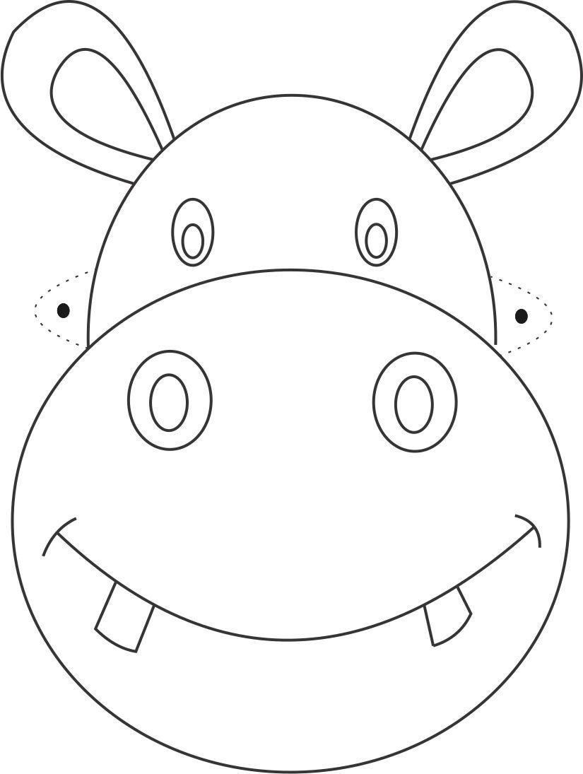Dessin à colorier: Hippopotame (Animaux) #8739 - Coloriages à Imprimer Gratuits
