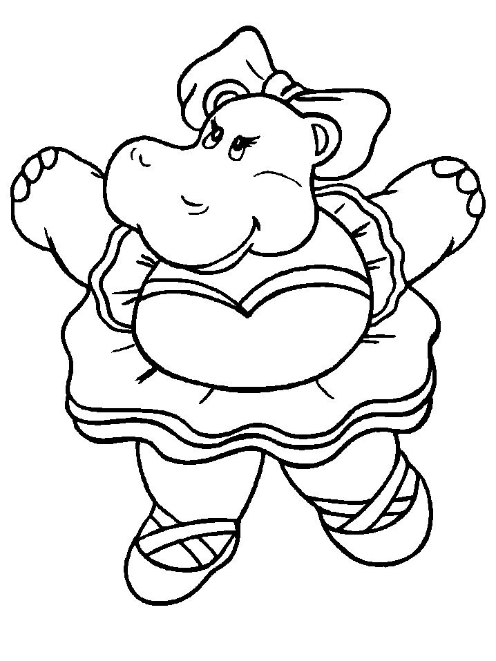 Dessin à colorier: Hippopotame (Animaux) #8776 - Coloriages à Imprimer Gratuits