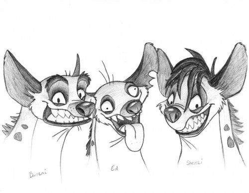 Dessin à colorier: Hyène (Animaux) #19645 - Coloriages à Imprimer Gratuits
