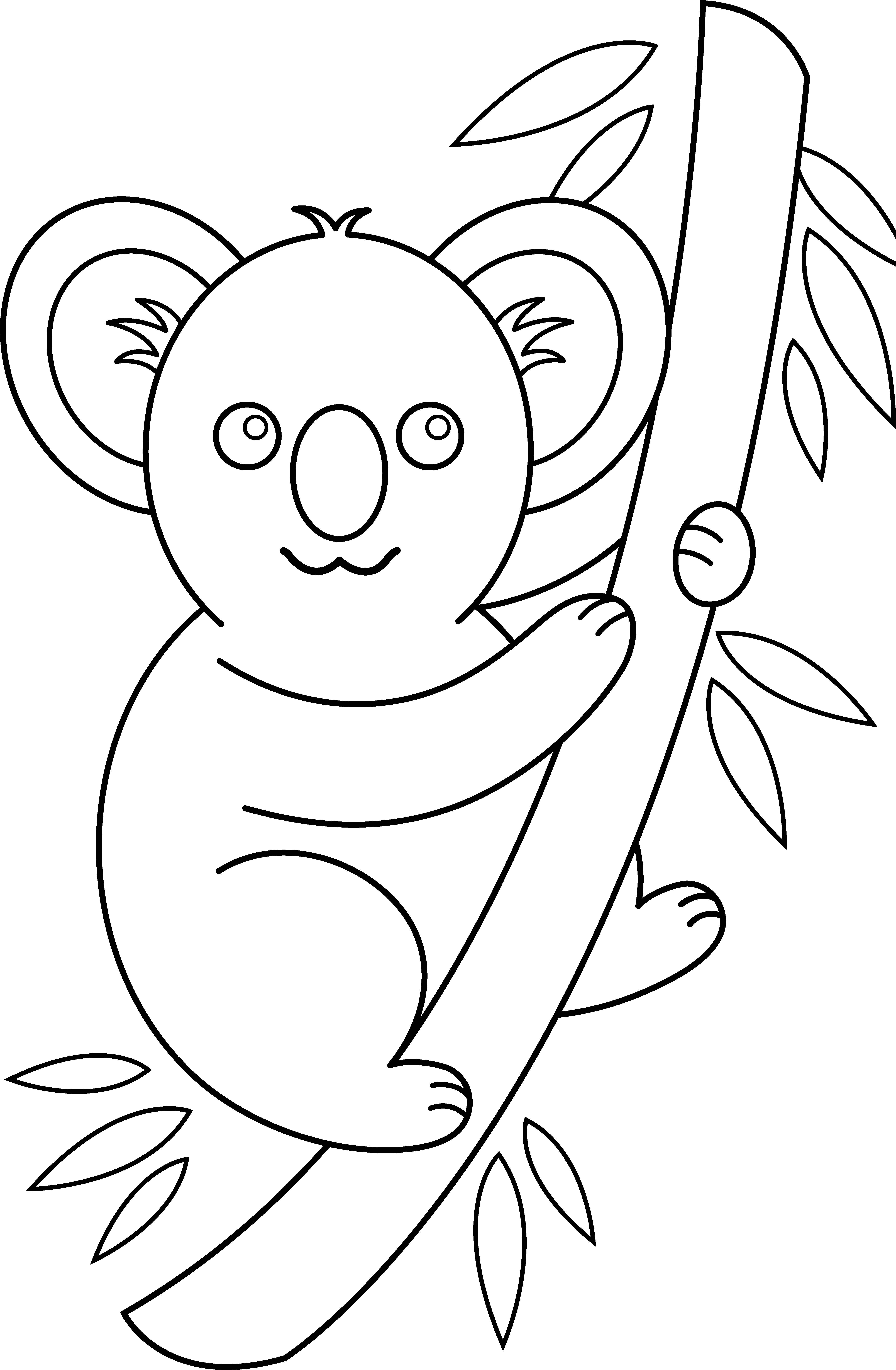 Dessin à colorier: Koala (Animaux) #9361 - Coloriages à Imprimer Gratuits