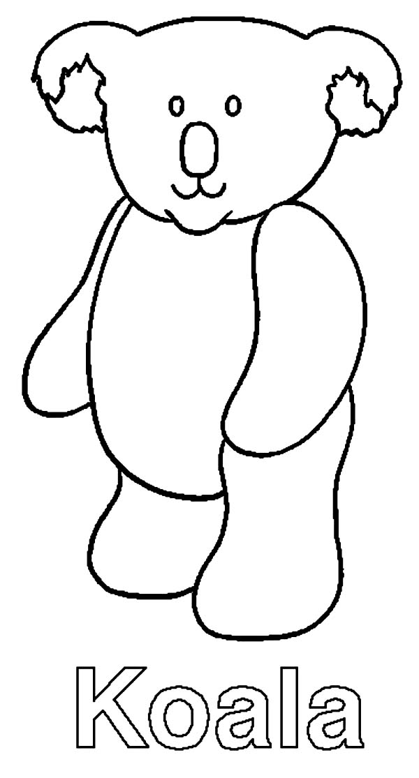 Dessin à colorier: Koala (Animaux) #9367 - Coloriages à Imprimer Gratuits