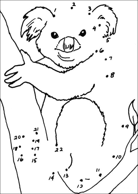 Dessin à colorier: Koala (Animaux) #9396 - Coloriages à Imprimer Gratuits