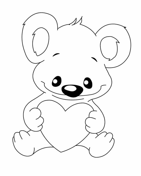 Dessin à colorier: Koala (Animaux) #9451 - Coloriages à Imprimer Gratuits