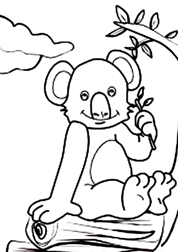 Dessin à colorier: Koala (Animaux) #9461 - Coloriages à Imprimer Gratuits