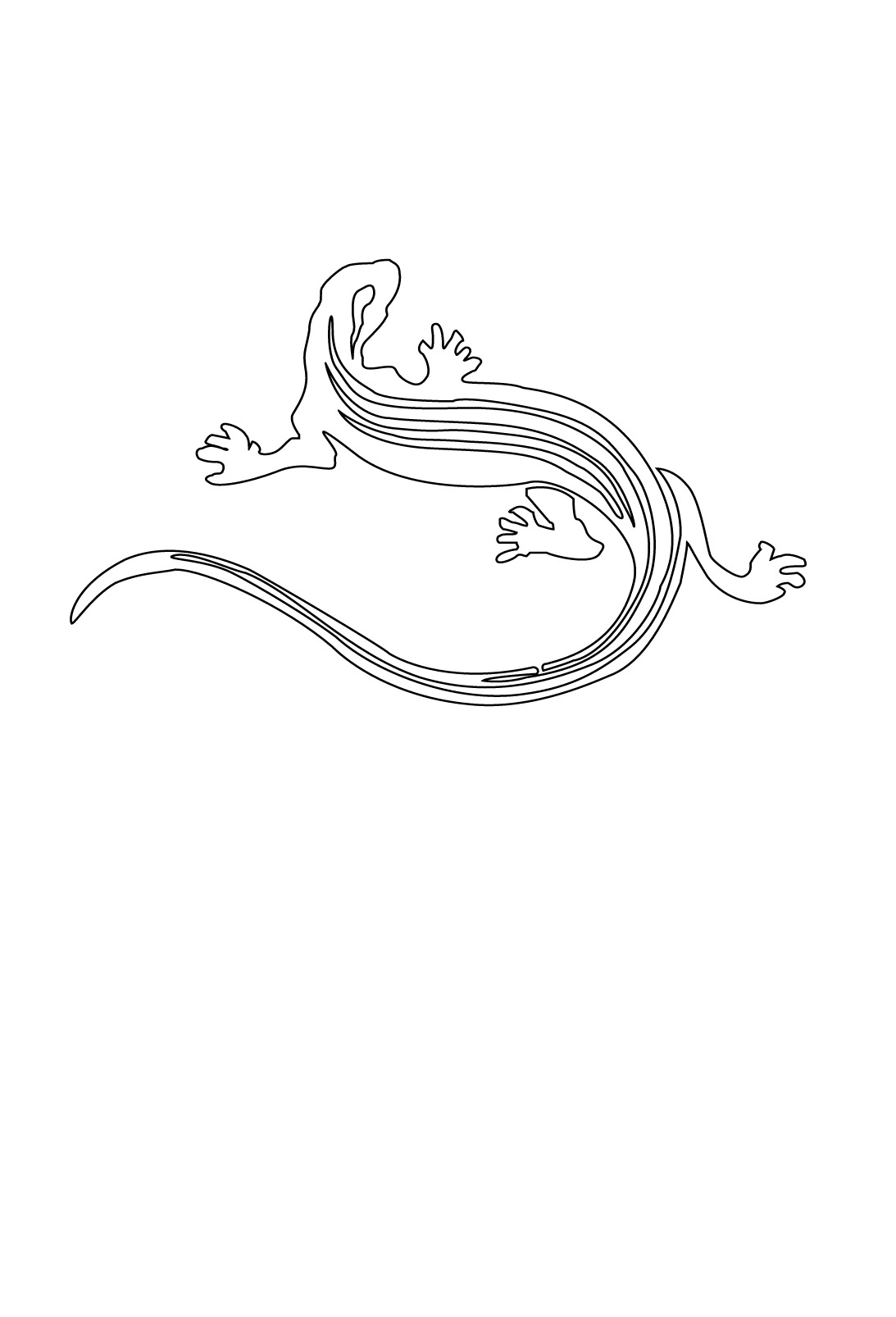 Dessin à colorier: Lézards (Animaux) #22308 - Coloriages à Imprimer Gratuits