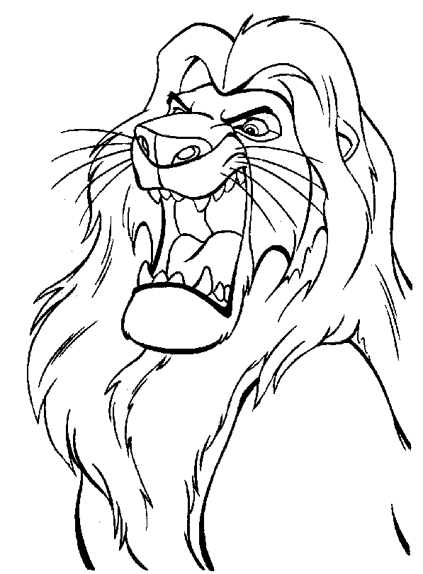 Dessin à colorier: Lion (Animaux) #10254 - Coloriages à Imprimer Gratuits