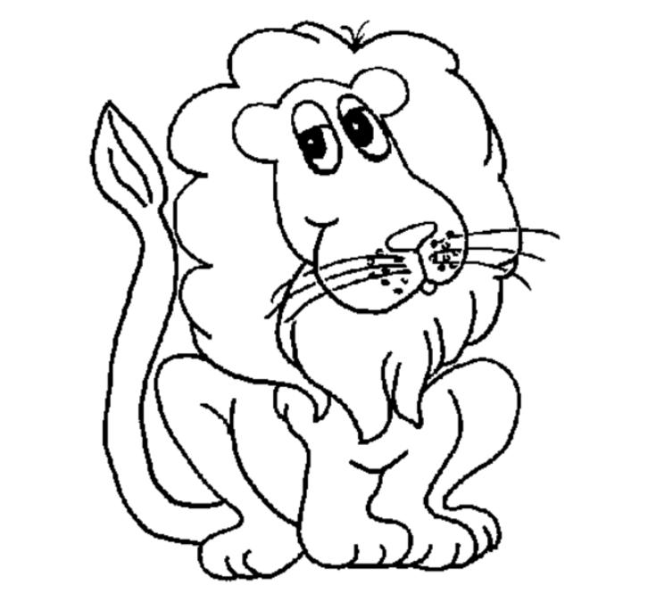 Dessin à colorier: Lion (Animaux) #10261 - Coloriages à Imprimer Gratuits