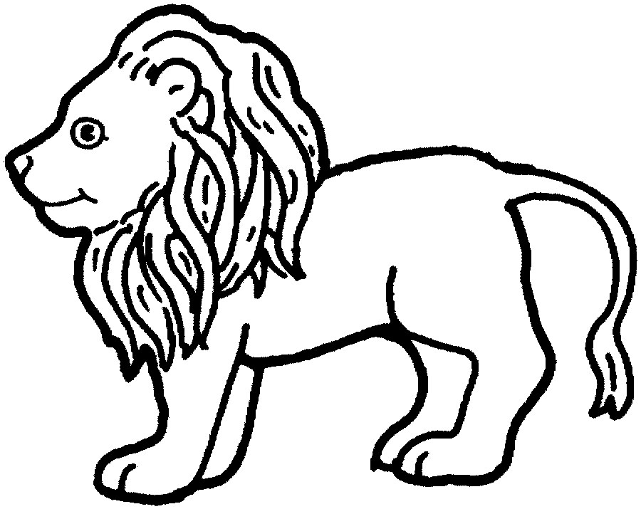 Dessin à colorier: Lion (Animaux) #10307 - Coloriages à Imprimer Gratuits