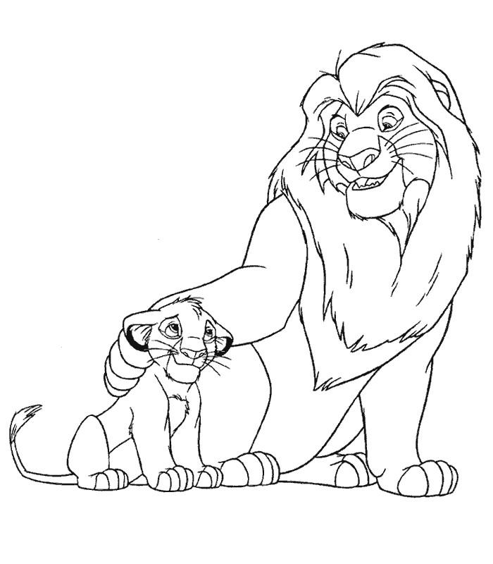 Dessin à colorier: Lion (Animaux) #10321 - Coloriages à Imprimer Gratuits