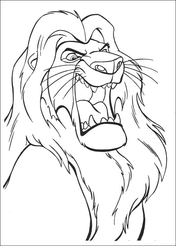 Dessin à colorier: Lion (Animaux) #10343 - Coloriages à Imprimer Gratuits