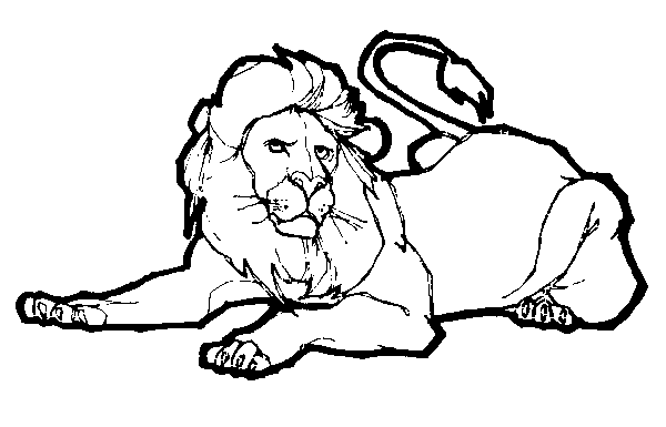 Dessin à colorier: Lion (Animaux) #10348 - Coloriages à Imprimer Gratuits