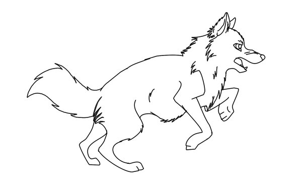 Dessin à colorier: Loup (Animaux) #10472 - Coloriages à Imprimer Gratuits