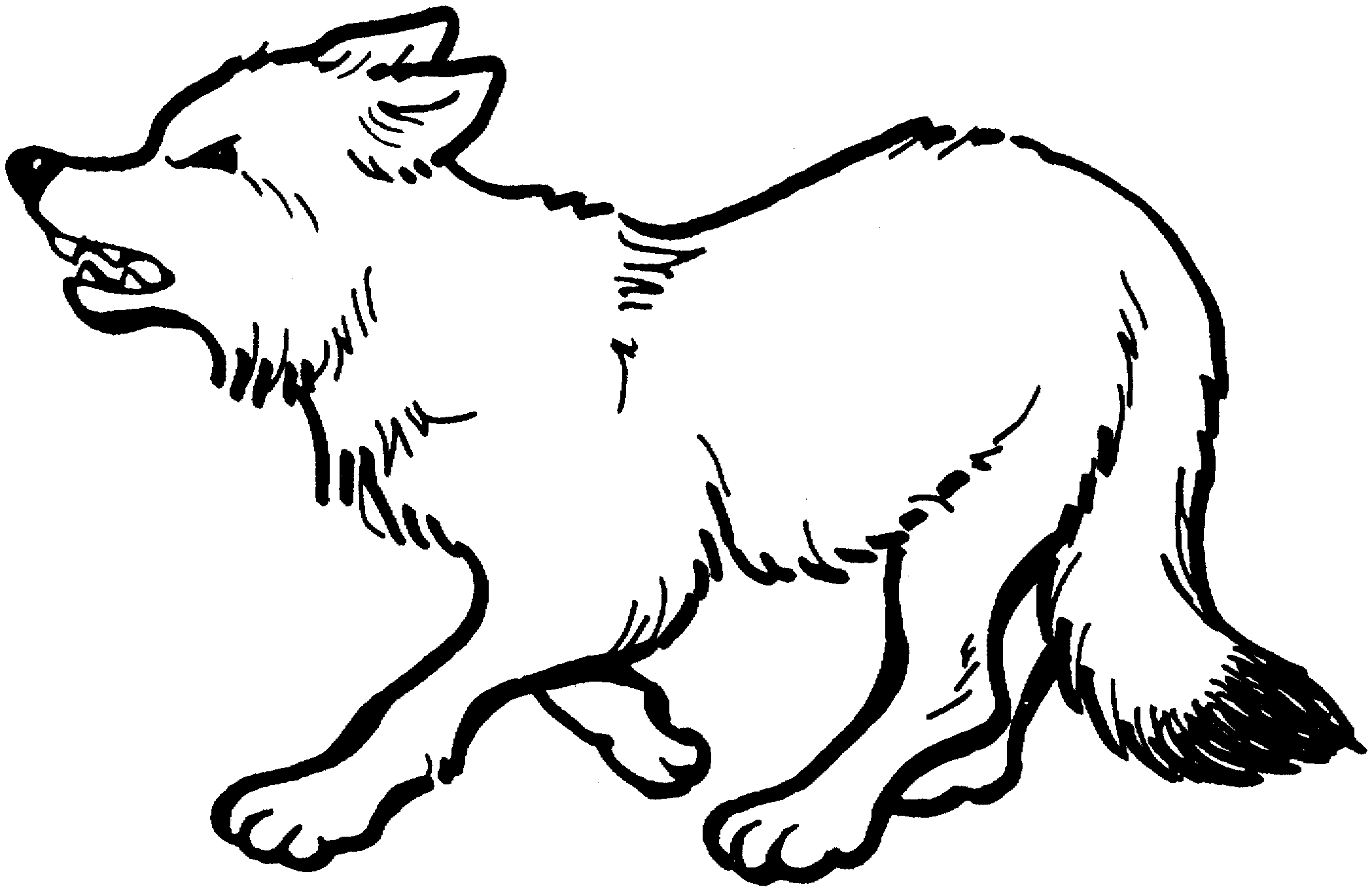 Dessin à colorier: Loup (Animaux) #10475 - Coloriages à Imprimer Gratuits