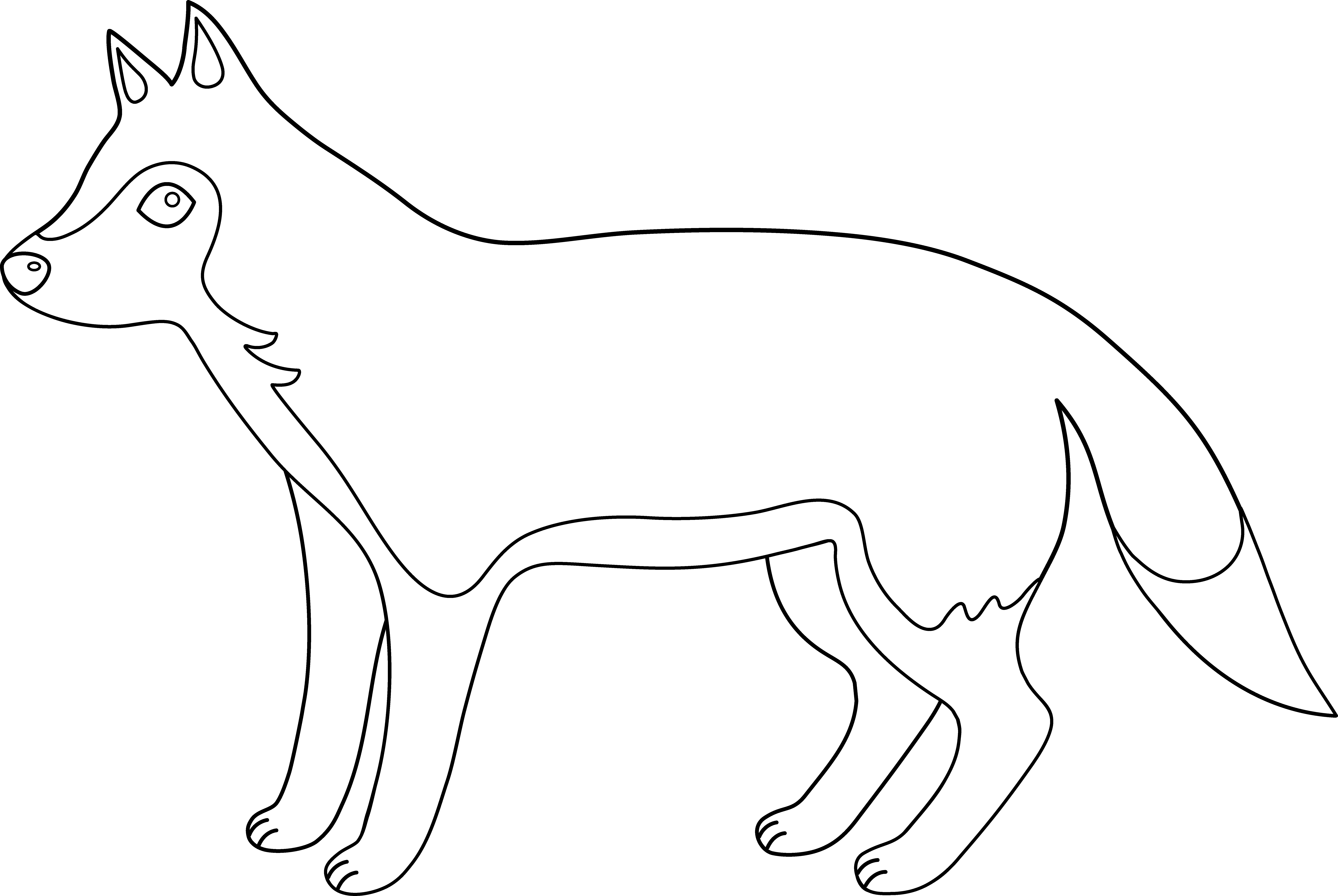 Dessin à colorier: Loup (Animaux) #10498 - Coloriages à Imprimer Gratuits