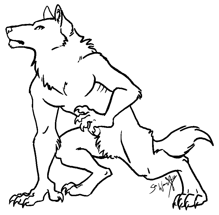 Dessin à colorier: Loup (Animaux) #10570 - Coloriages à Imprimer Gratuits