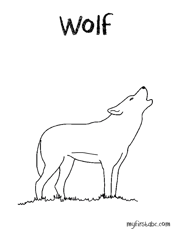 Dessin à colorier: Loup (Animaux) #10571 - Coloriages à Imprimer Gratuits
