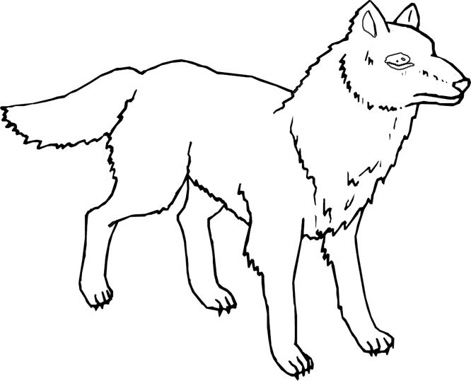 Dessin à colorier: Loup (Animaux) #10600 - Coloriages à Imprimer Gratuits