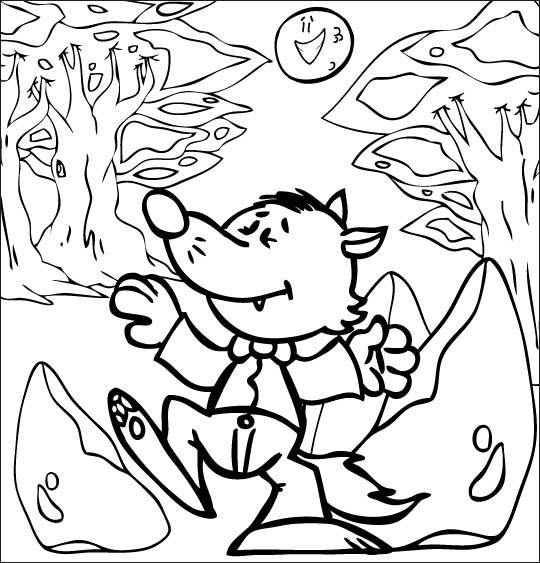 Dessin à colorier: Loup (Animaux) #10601 - Coloriages à Imprimer Gratuits