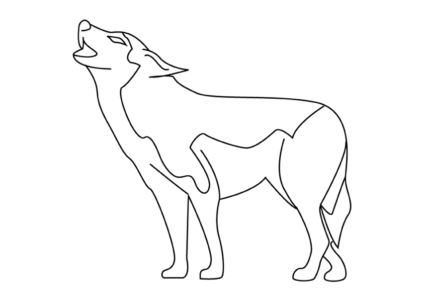Dessin à colorier: Loup (Animaux) #10633 - Coloriages à Imprimer Gratuits