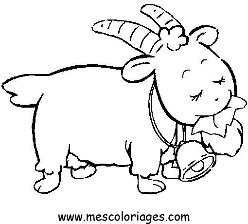 Dessin à colorier: Mouton (Animaux) #11397 - Coloriages à Imprimer Gratuits
