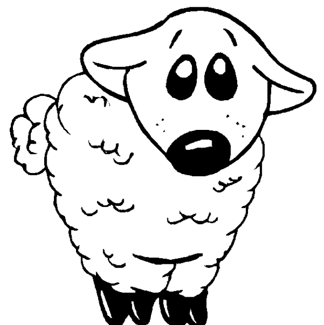 Dessin à colorier: Mouton (Animaux) #11408 - Coloriages à Imprimer Gratuits