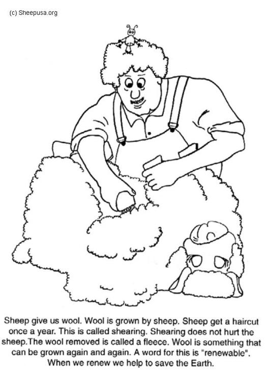 Dessin à colorier: Mouton (Animaux) #11411 - Coloriages à Imprimer Gratuits