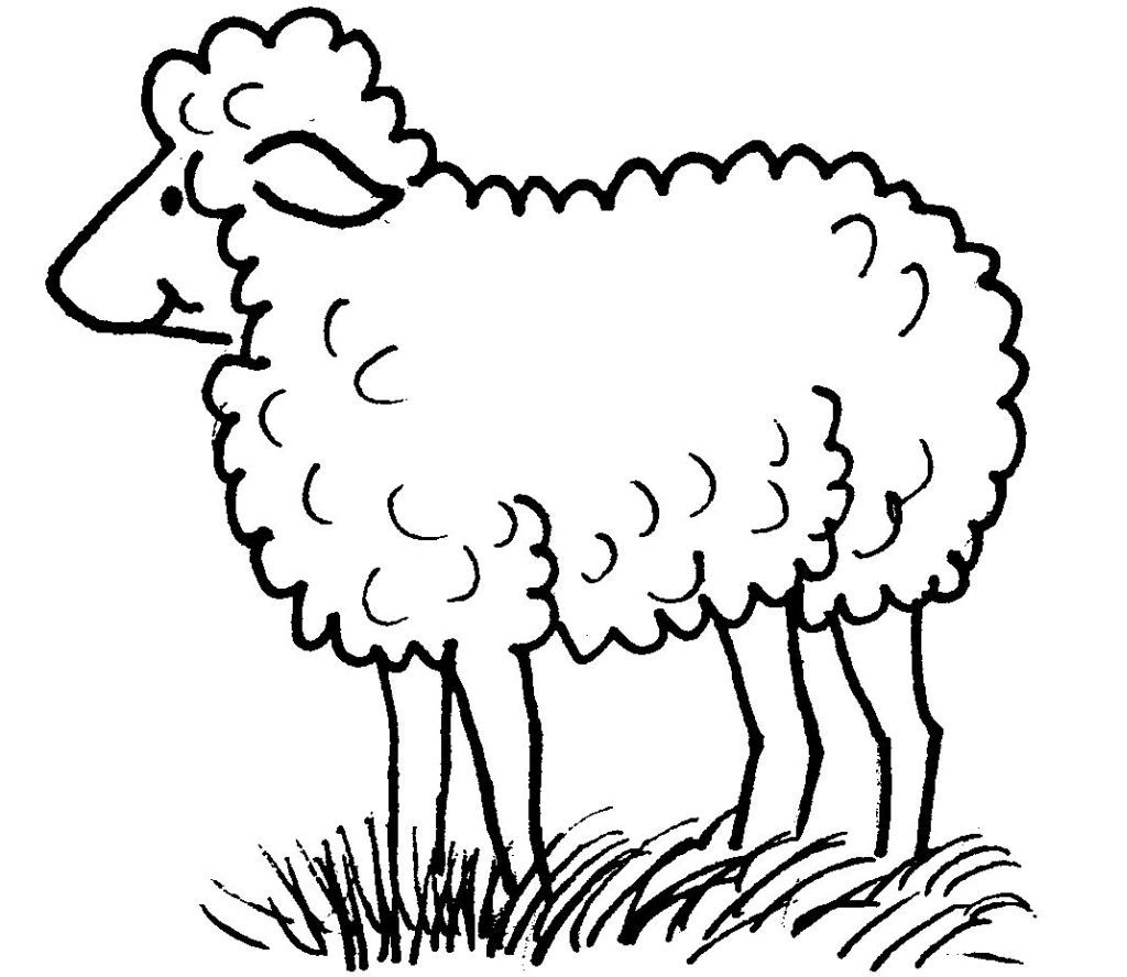 Dessin à colorier: Mouton (Animaux) #11412 - Coloriages à Imprimer Gratuits