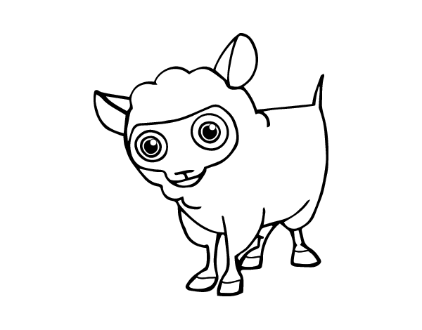 Dessin à colorier: Mouton (Animaux) #11440 - Coloriages à Imprimer Gratuits