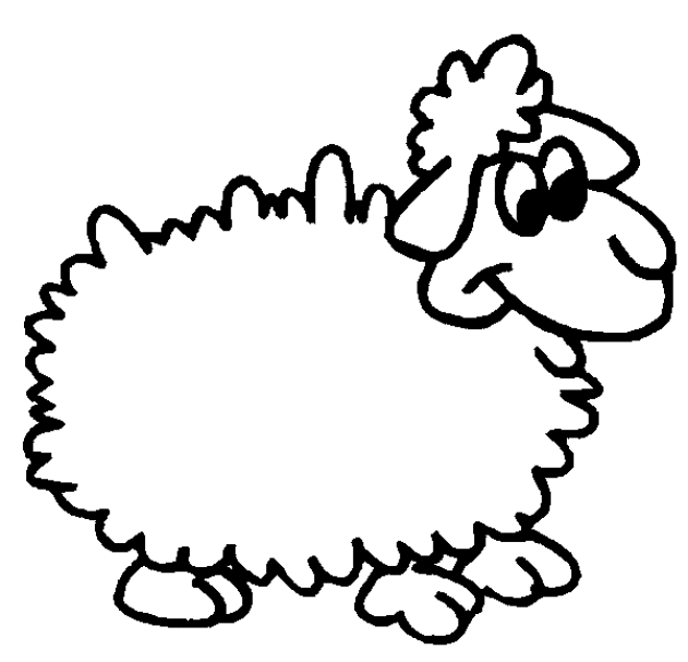 Dessin à colorier: Mouton (Animaux) #11459 - Coloriages à Imprimer Gratuits