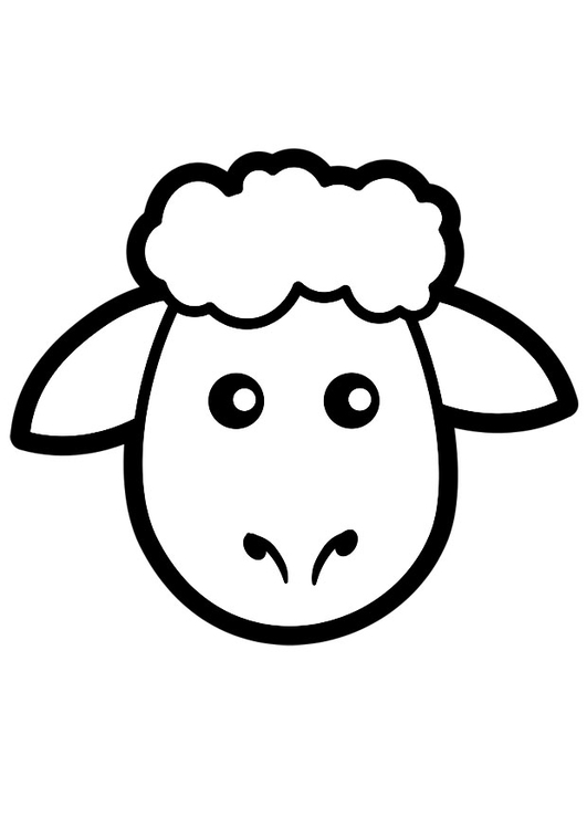 Dessin à colorier: Mouton (Animaux) #11463 - Coloriages à Imprimer Gratuits