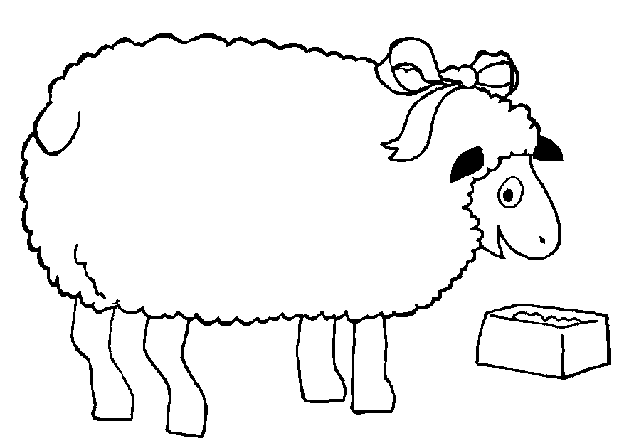 Dessin à colorier: Mouton (Animaux) #11499 - Coloriages à Imprimer Gratuits