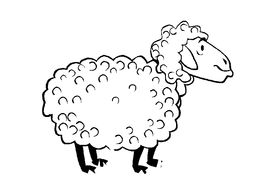 Dessin à colorier: Mouton (Animaux) #11545 - Coloriages à Imprimer Gratuits