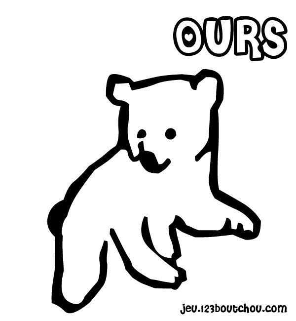 Dessin à colorier: Ours (Animaux) #12210 - Coloriages à Imprimer Gratuits