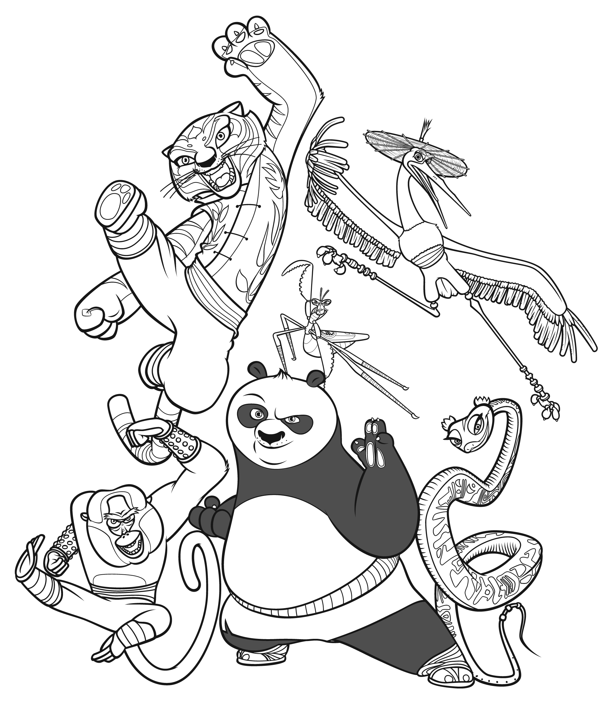 Dessin à colorier: Panda (Animaux) #12456 - Coloriages à Imprimer Gratuits