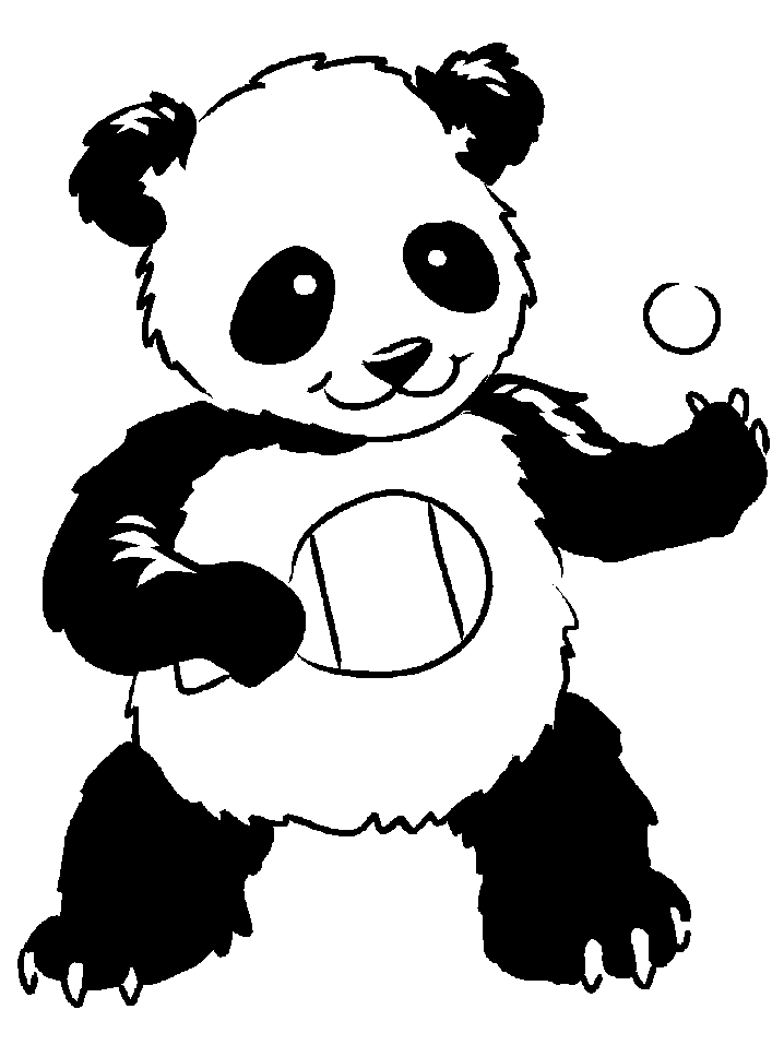 Dessin à colorier: Panda (Animaux) #12528 - Coloriages à Imprimer Gratuits
