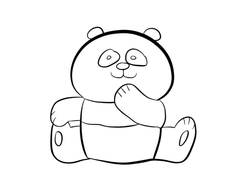 Dessin à colorier: Panda (Animaux) #12588 - Coloriages à Imprimer Gratuits