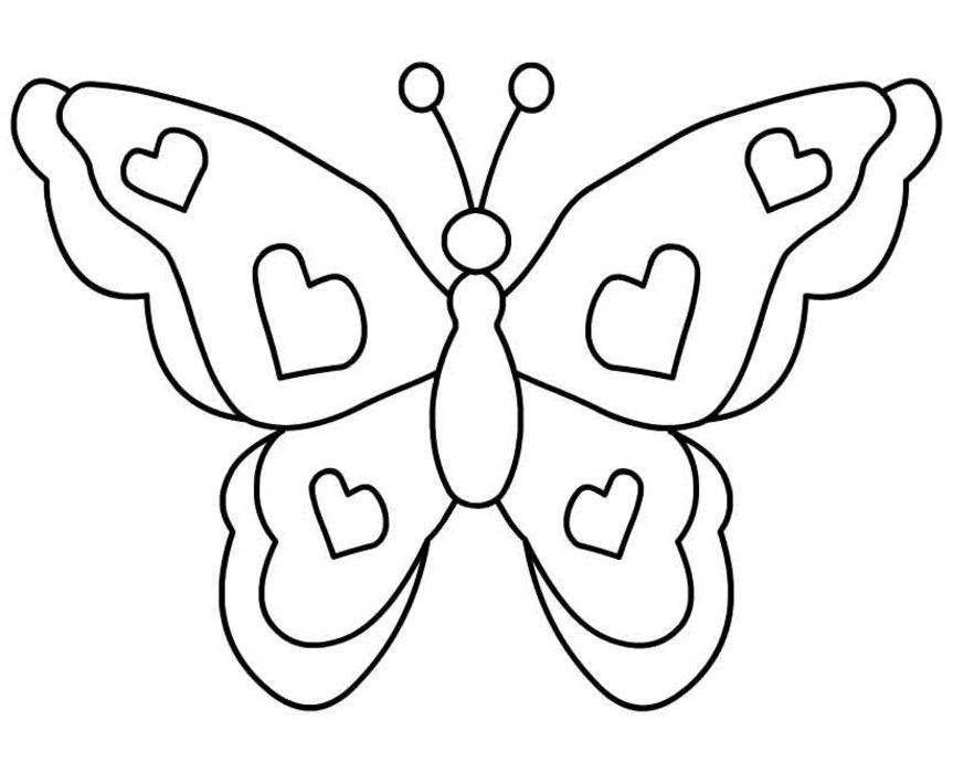 Dessin à colorier: Papillon (Animaux) #15671 - Coloriages à Imprimer Gratuits