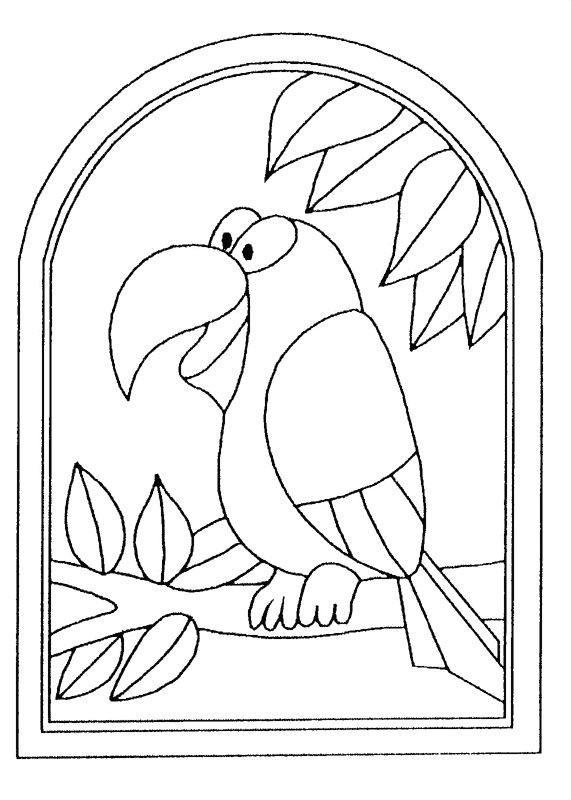 Dessin à colorier: Perroquet (Animaux) #16067 - Coloriages à Imprimer Gratuits